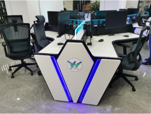 Clover Style Control Room Console | Multi-User Monitoring Desk for Command Centers