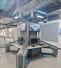 Tower Type Monitoring Console Desk | Heavy-Duty Control Room Workstation for Industrial Use